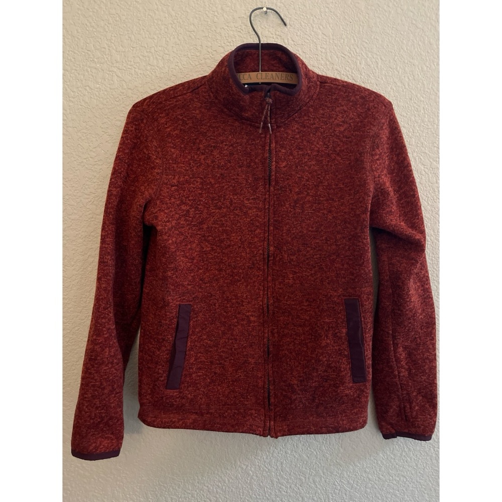 Old Navy Kids Full Zip Jacket Orange Red Size Large 10-12